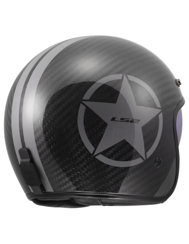 LS2 OF601 BOB II Carbon Grey Star Jet – ECE 22.06