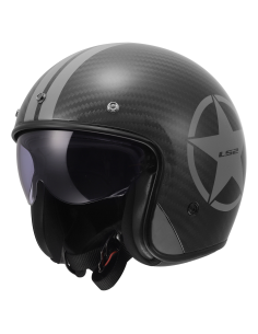 LS2 OF601 BOB II Carbone Grey Star Jet – ECE 22.06