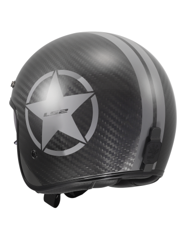 LS2 OF601 BOB II Carbon Grey Star Jet – ECE 22.06