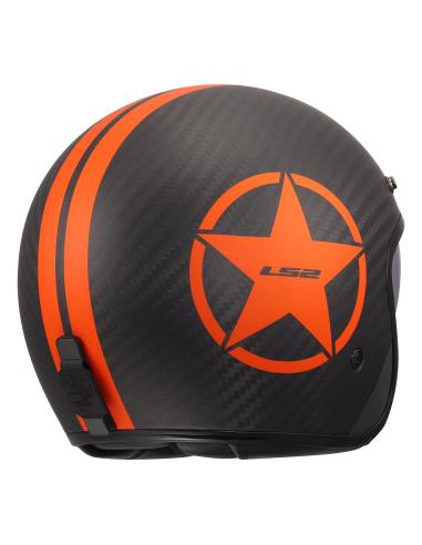 LS2 OF601 BOB II Carbon Orange Star Jet – ECE 22.06