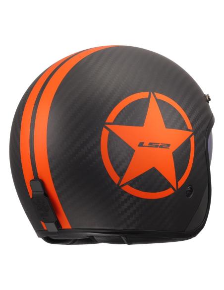 LS2 OF601 BOB II Carbon Orange Star Jet – ECE 22.06