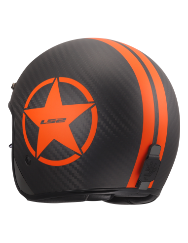 LS2 OF601 BOB II Carbono Orange Star Jet – ECE 22.06