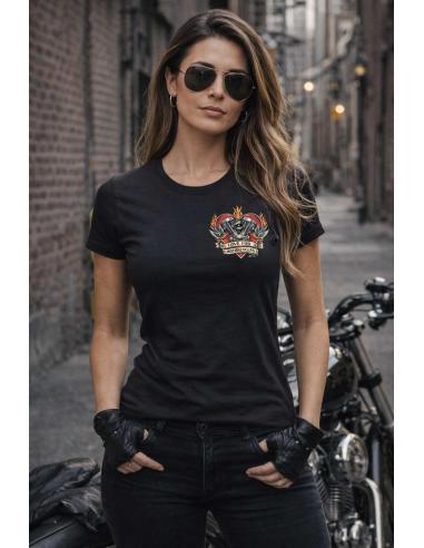 Camiseta Mulher Iguana Custom Love For Motorcycles | Dia dos Namorados