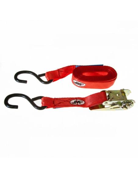 Correa de Amarre JMP 25mm x 5m Roja con Trinquete | Iguana Custom