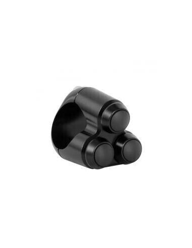 Comprar Abrazadera De Tres Pulsadores Negra Manillar 25Mm (1") a precio de oferta