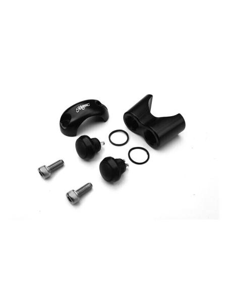 GRAMPO DE BOTÃO DO GUIDÃO PRETO DE 25MM (1")