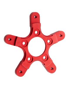 Adaptador disco Touring rojo Arlen Ness