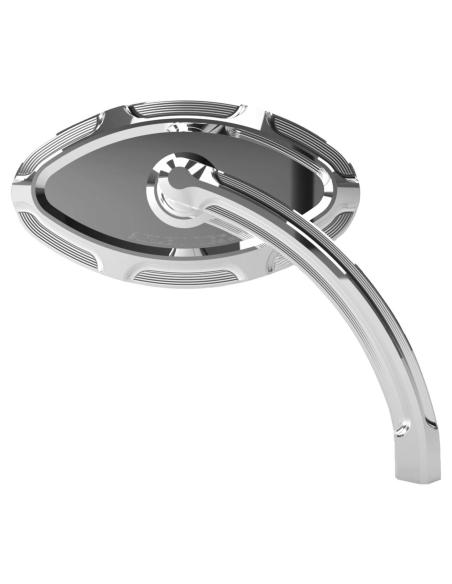 Espejo Arlen Ness Cat’s Eye Beveled cromado derecho. Estilo custom clásico con montaje universal incluido.