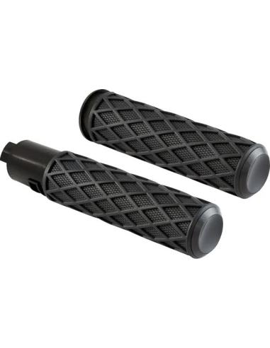 Puños Arlen Ness Diamond negros con goma