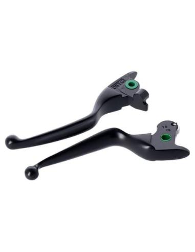 KIT MANETAS WIDE BLADE NEGRAS PARA HARLEY TOURING 2014–2016 EMBRAGUE HIDRÁULICO