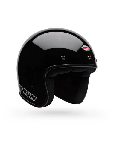 Casco Jet Bell Magnum Solid Nero Vintage DOT/ECE 22.06