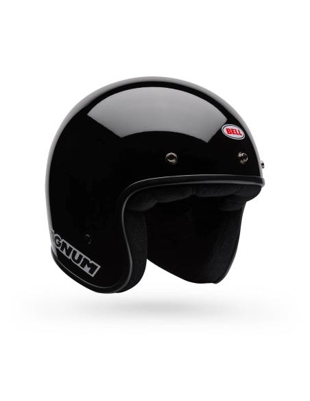 Casco Jet Bell Magnum Solid Nero Vintage DOT/ECE 22.06