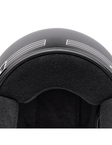 Casco Jet Bell Magnum Solid Nero Vintage DOT/ECE 22.06