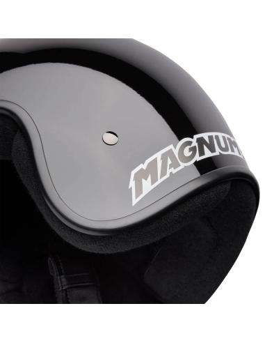 Bell Magnum Solid Black Vintage Jet Helmet DOT/ECE 22.06
