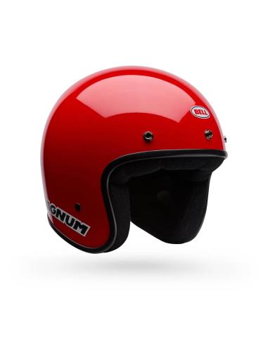 Casque Jet Bell Magnum Rouge Brillant DOT/ECE 22.06