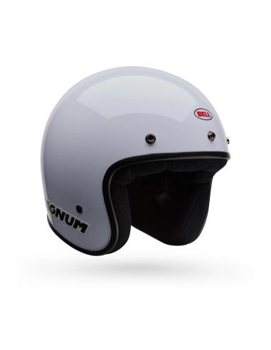 Jet Helmet Bell Magnum White Ice Gloss DOT/ECE 22.06