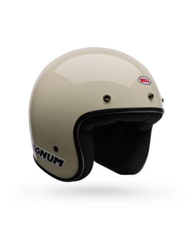 Casco Jet Bell Magnum Bianco Spaccato Vintage ECE 22.06