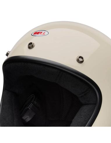 Casco Jet Bell Magnum Bianco Spaccato Vintage ECE 22.06