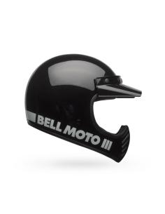 Casco Bell Moto-3 Nero Lucido ECE 22.06 | Stile Retro Originale 2