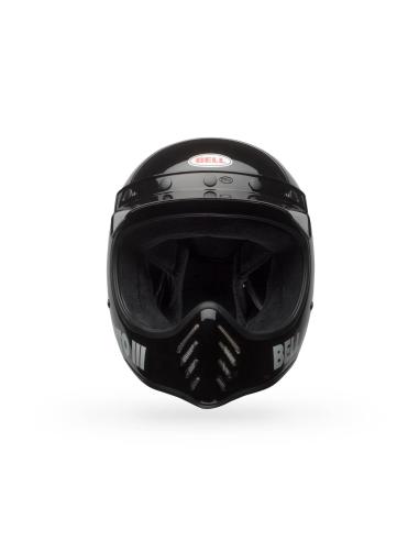 Casco Bell Moto-3 Nero Lucido ECE 22.06 | Stile Retro Originale