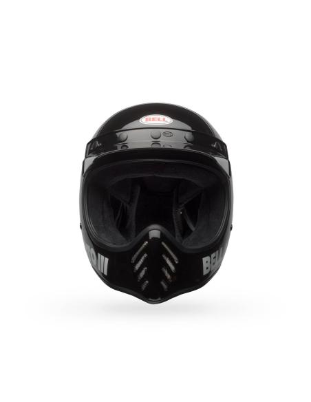 Casco Bell Moto-3 Negro Brillo ECE 22.06 | Estilo Retro Original