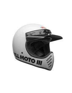 Casco Bell Moto-3 Classic Bianco Lucido ECE 22.06 | Retrò Originale