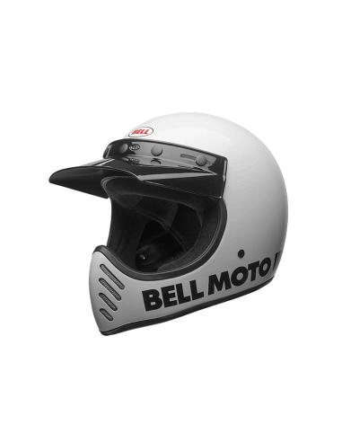 Casco Bell Moto-3 Classic Bianco Lucido ECE 22.06 | Retrò Originale