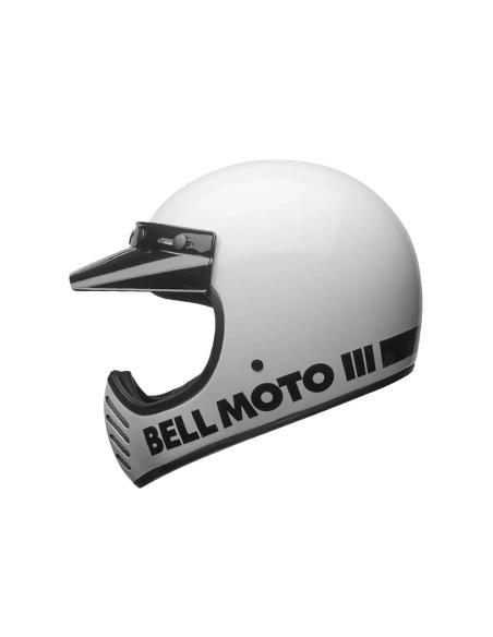 Casco Bell Moto-3 Classic Bianco Lucido ECE 22.06 | Retrò Originale