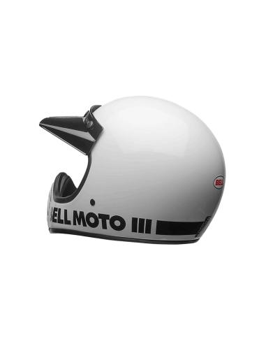 Casco Bell Moto-3 Classic Blanco Brillo ECE 22.06 | Retro Original