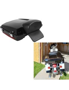 Razor Tour Pack Universal Negro con Respaldo | Estilo Harley 2