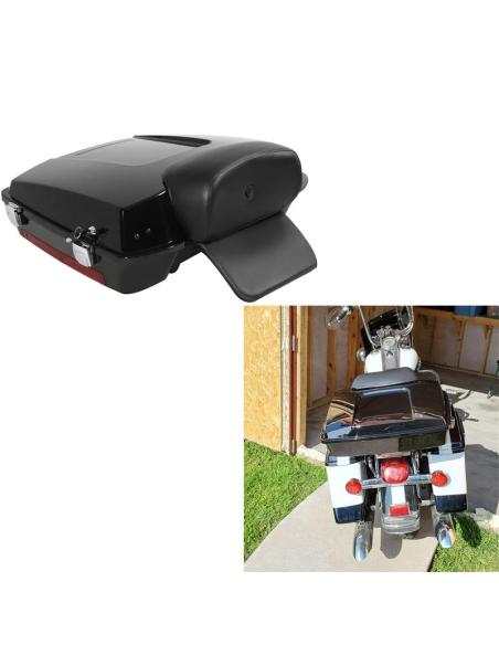 Razor Tour Pack Universal Negro con Respaldo | Estilo Harley