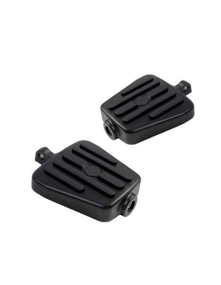 Mini Floorboards Negras para Harley-Davidson | Pasajero y Piloto | Iguana Custom
