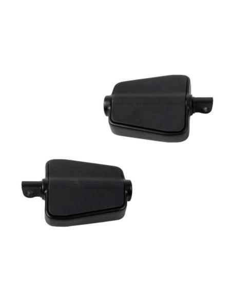 Mini Floorboards Nere per Harley-Davidson | Passeggero e Pilota | Iguana Custom