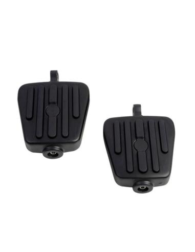 Mini Floorboards Nere per Harley-Davidson | Passeggero e Pilota | Iguana Custom