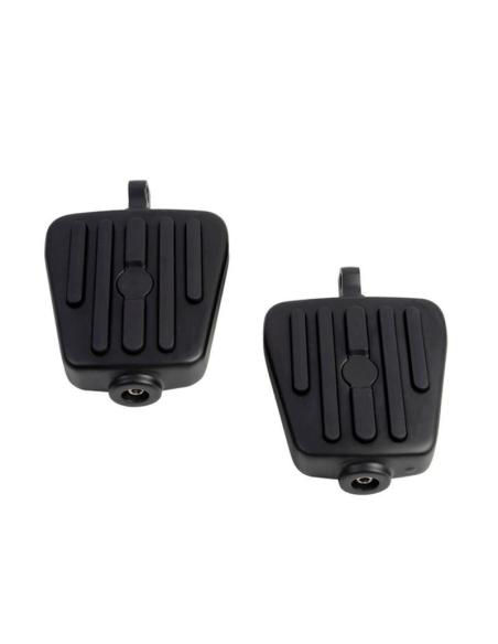 Mini Floorboards Black for Harley-Davidson | Passenger and Rider | Iguana Custom