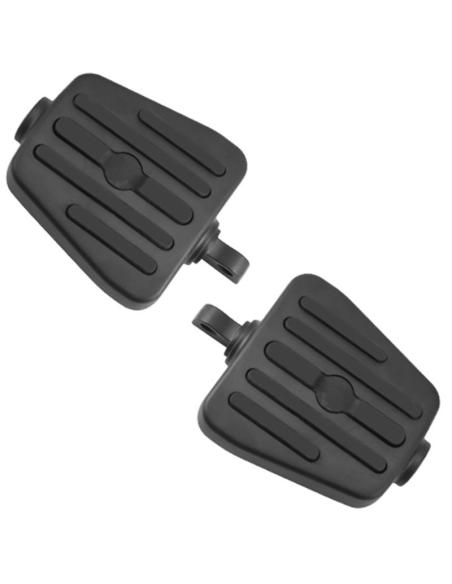 Mini Floorboards Negras para Harley-Davidson | Pasajero y Piloto | Iguana Custom