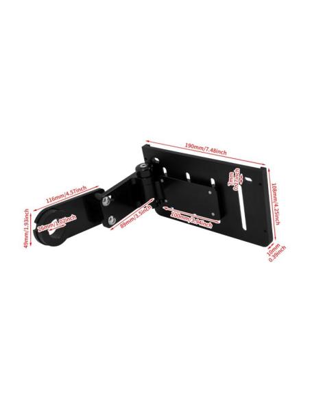 Lateral License Plate Holder Softail 2018+ Black