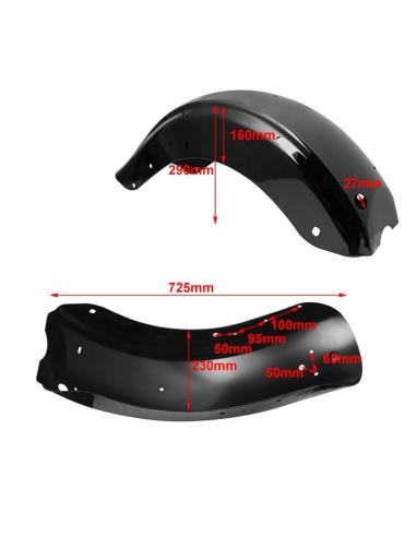 Guardabarros Trasero Acero Harley Touring 2009+