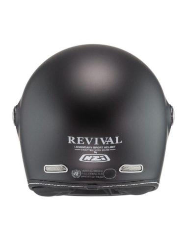 Capacete NZI Revival Preto Fosco ECE 22.06 Integral Retro