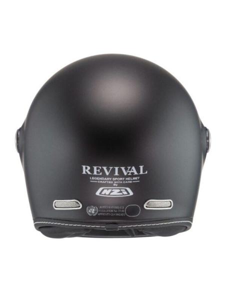 Casque NZI Revival Noir Mat ECE 22.06 Intégral Rétro