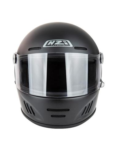 Casco NZI Club Negro Mate Fibra ECE 22.06 Integral