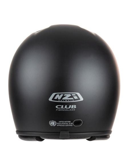 Capacete NZI Club Preto Fosco Fibra ECE 22.06 Integral