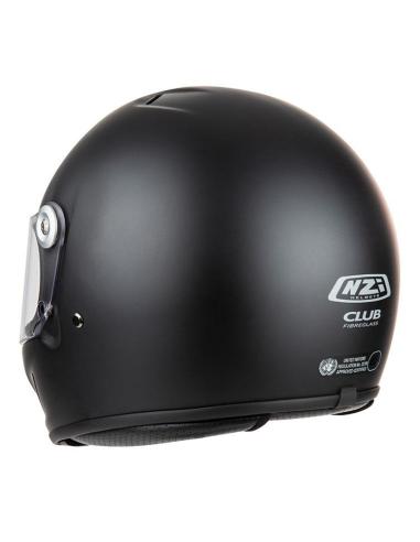 Casco NZI Club Negro Mate Fibra ECE 22.06 Integral