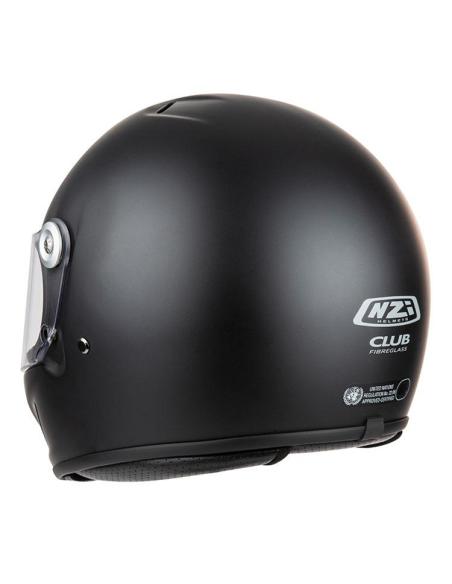 Casco NZI Club Nero Opaco Fibra ECE 22.06 Integrale