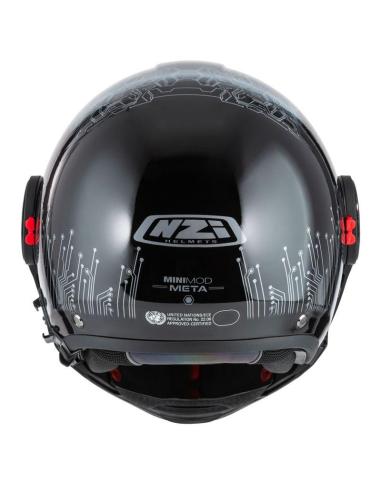Casco Modular NZI Minimod Duo Meta Black silver P/J ECE 22.06