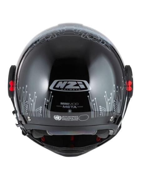 Casco Modular NZI Minimod Duo Meta Black silver P/J ECE 22.06
