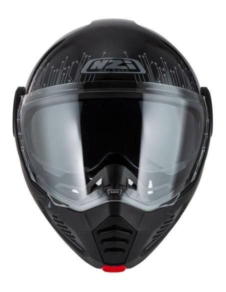 Casco Modular NZI Minimod Duo Meta Black silver P/J ECE 22.06