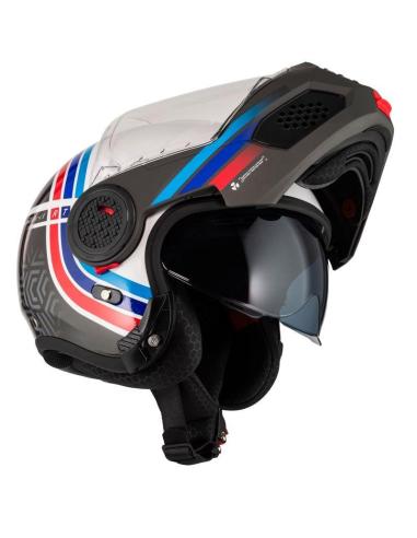 Casco Modulare NZI Minimod Duo Watson bianco nero P/J ECE 22.06