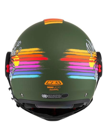 Modular Helmet NZI Minimod Duo Rainbow Green P/J ECE 22.06