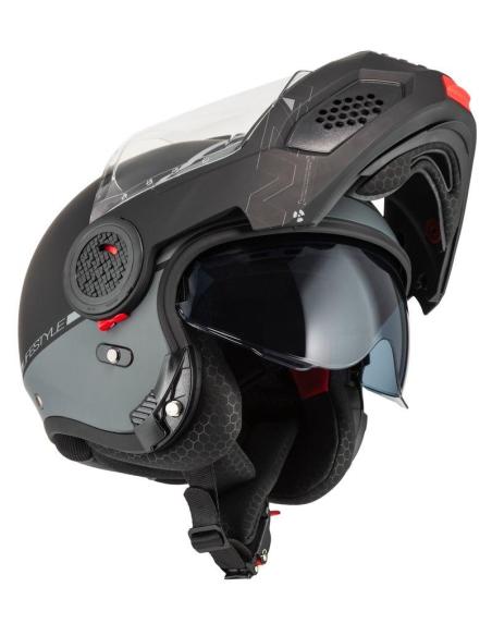Casco Modular NZI Minimod Duo Smart Black antracite P/J ECE 22.06